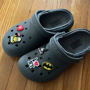 Fur lined Crocs